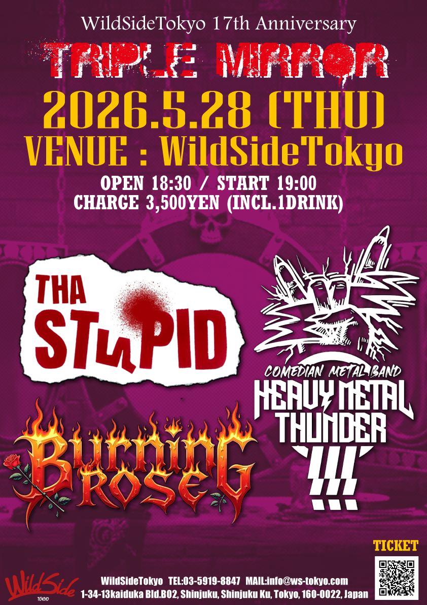 WildSideTokyo 17th Anniversary TRIPLE MIRROR