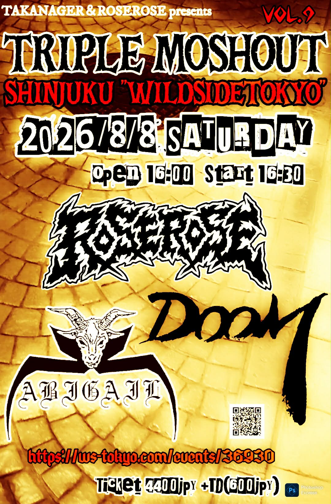 TAKANAGER and ROSEROSE presents TRIPLE MOSHOUT VOL.9