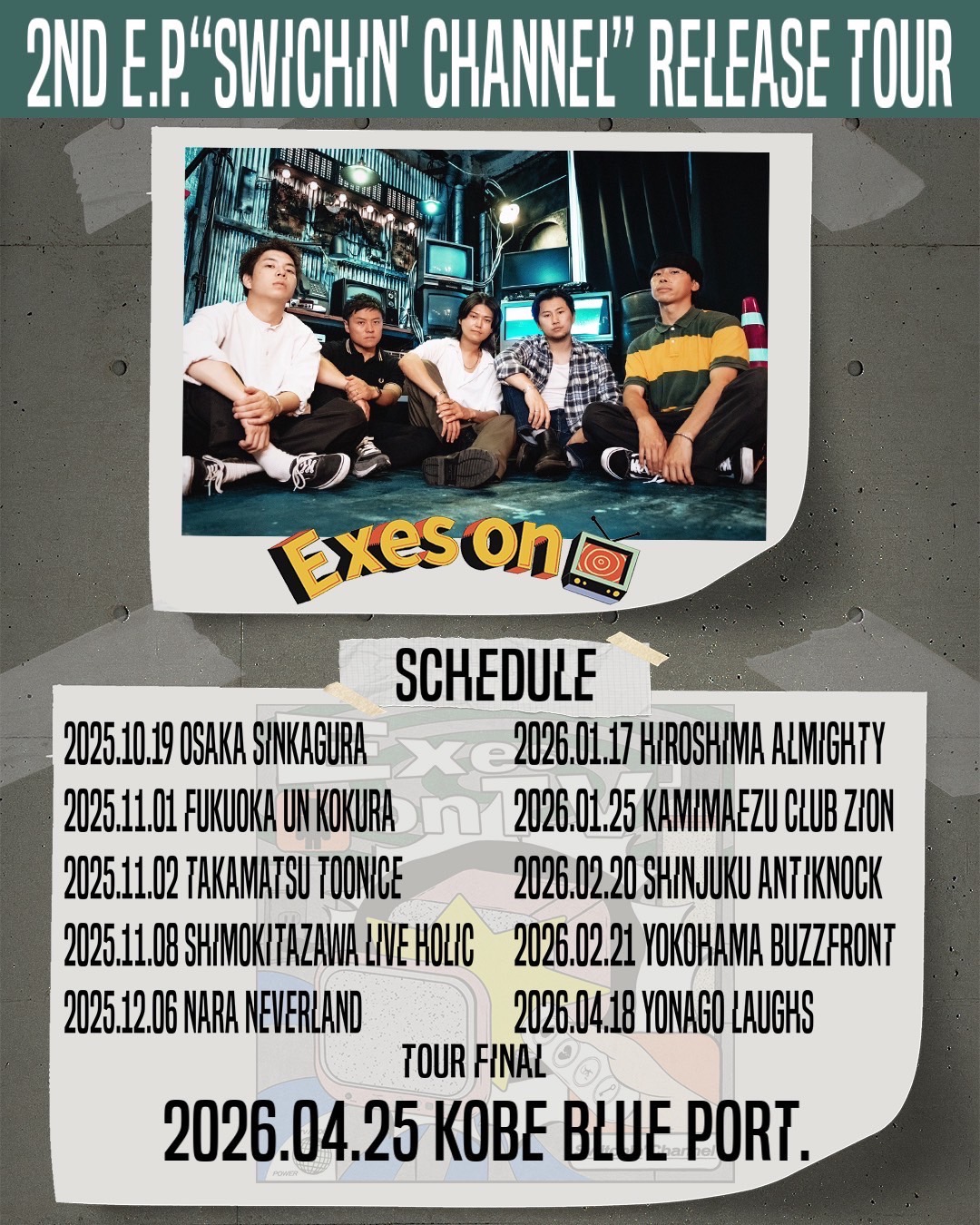 Exes on TV 2nd E.P. "Switchin’ Channel" Release Tour