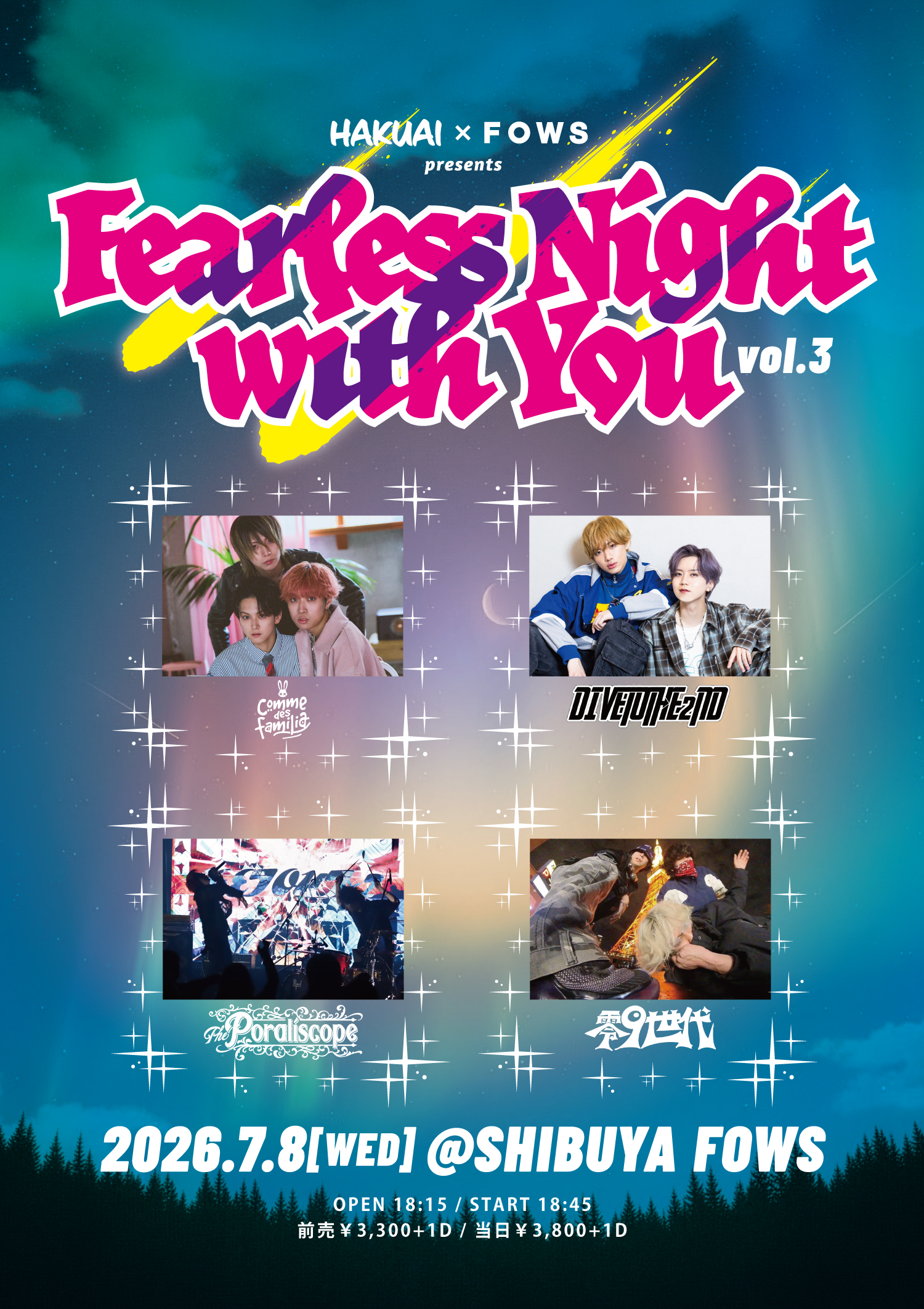 HAKUAI × FOWS pre.『Fearless Night with You vol.3』