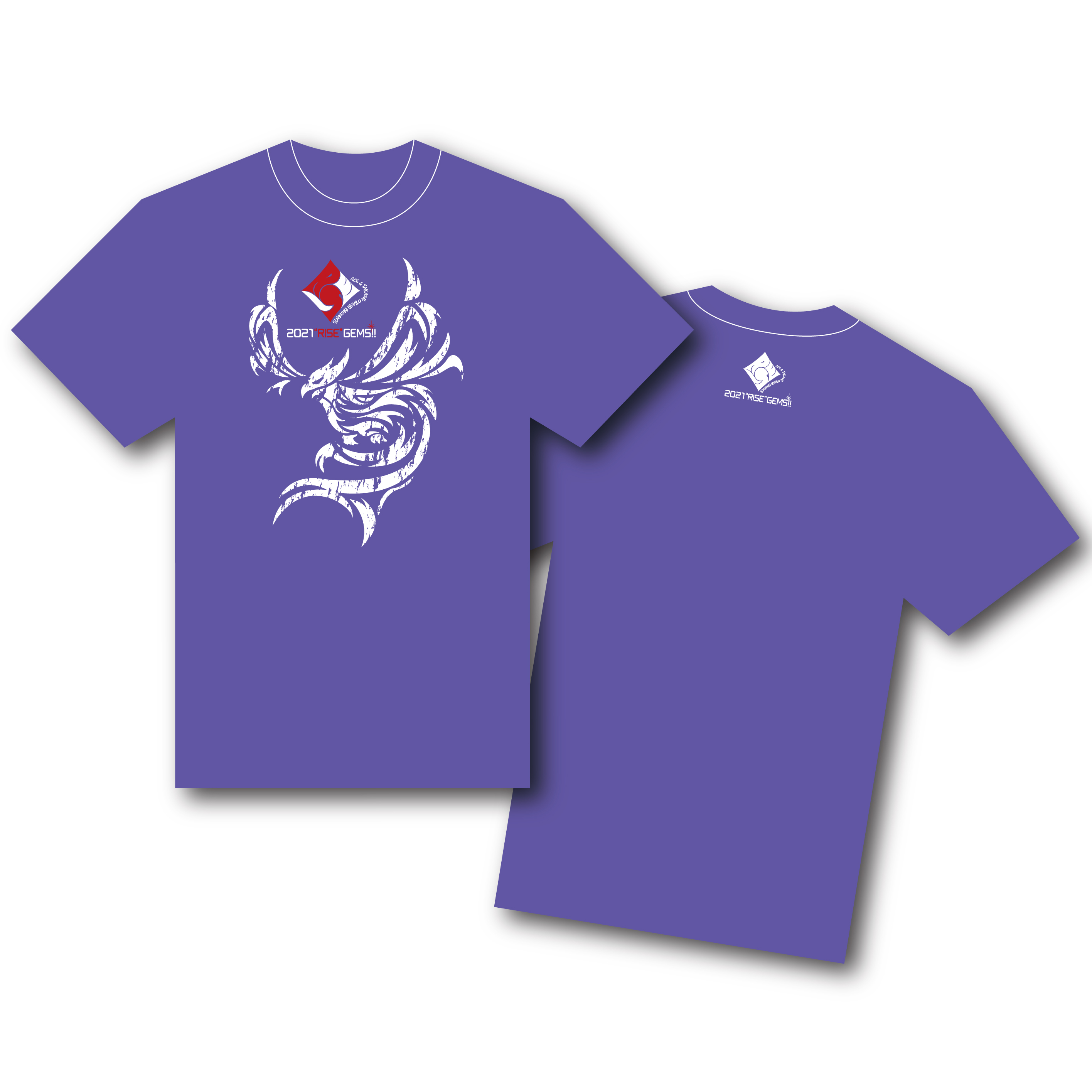【A-紫-L】2021"RISE"MEMS!! Tシャツ