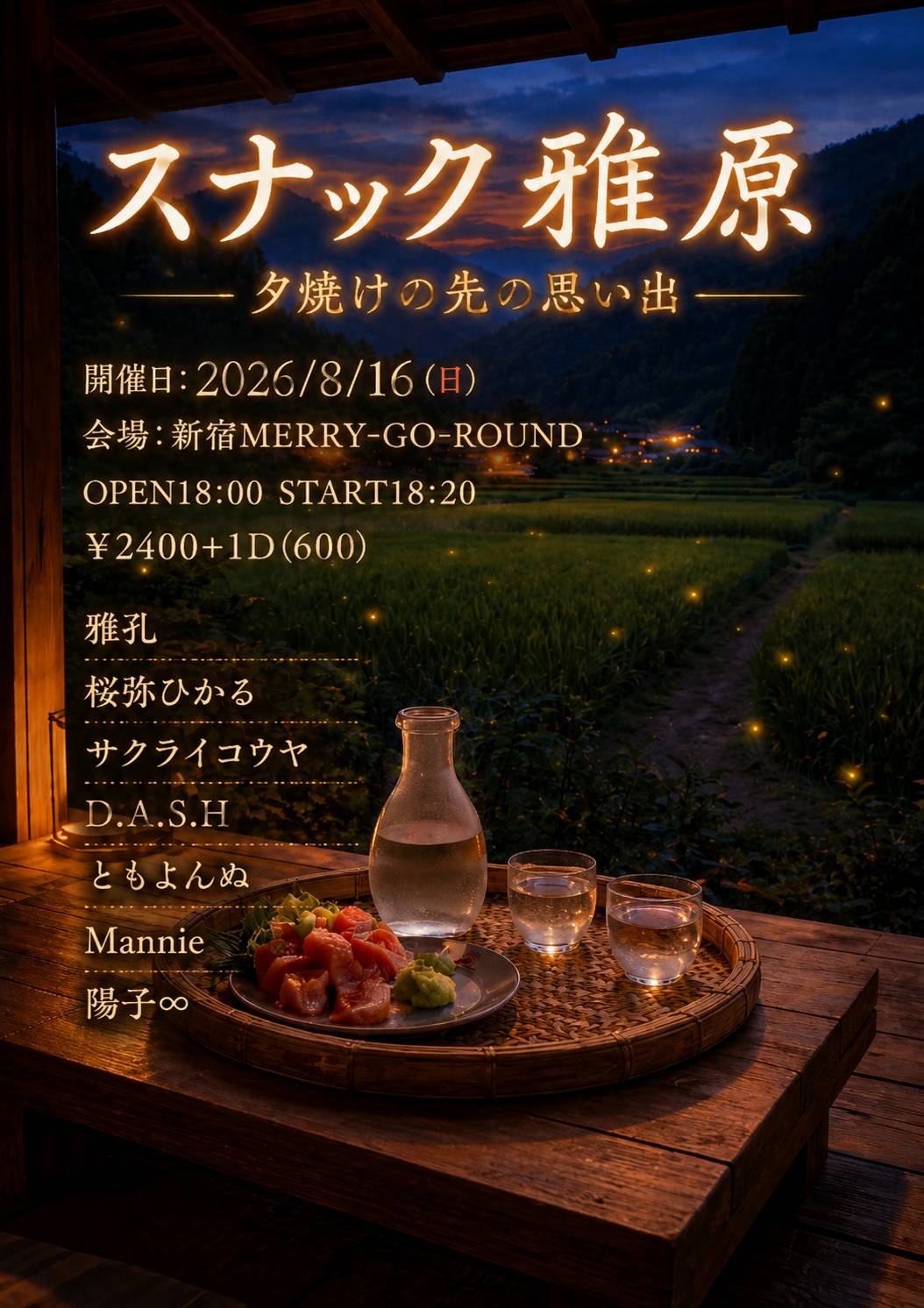 スナック雅原-夕焼けの先の思い出-