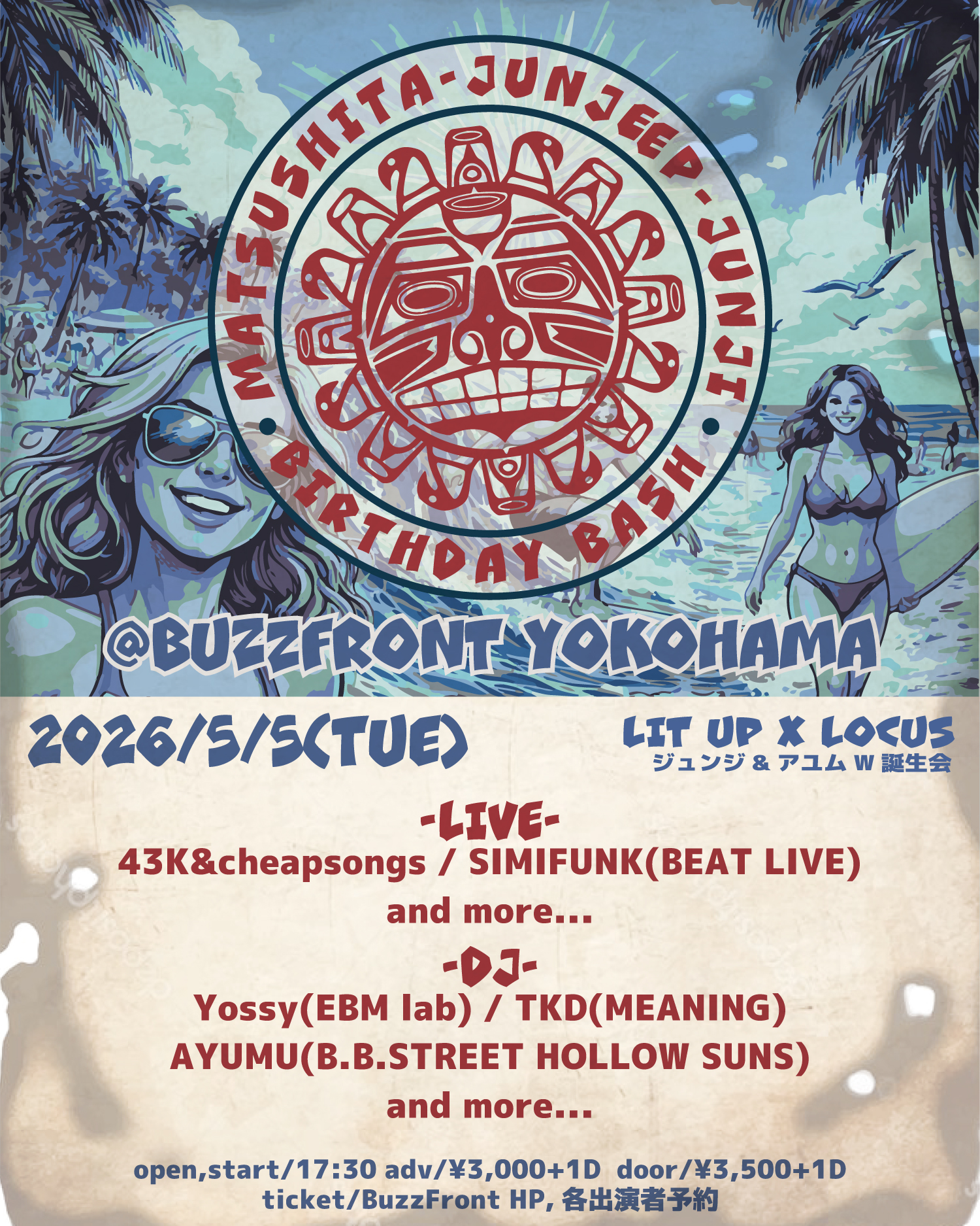 Lit up x locus ジュンジ×アユムW誕生会