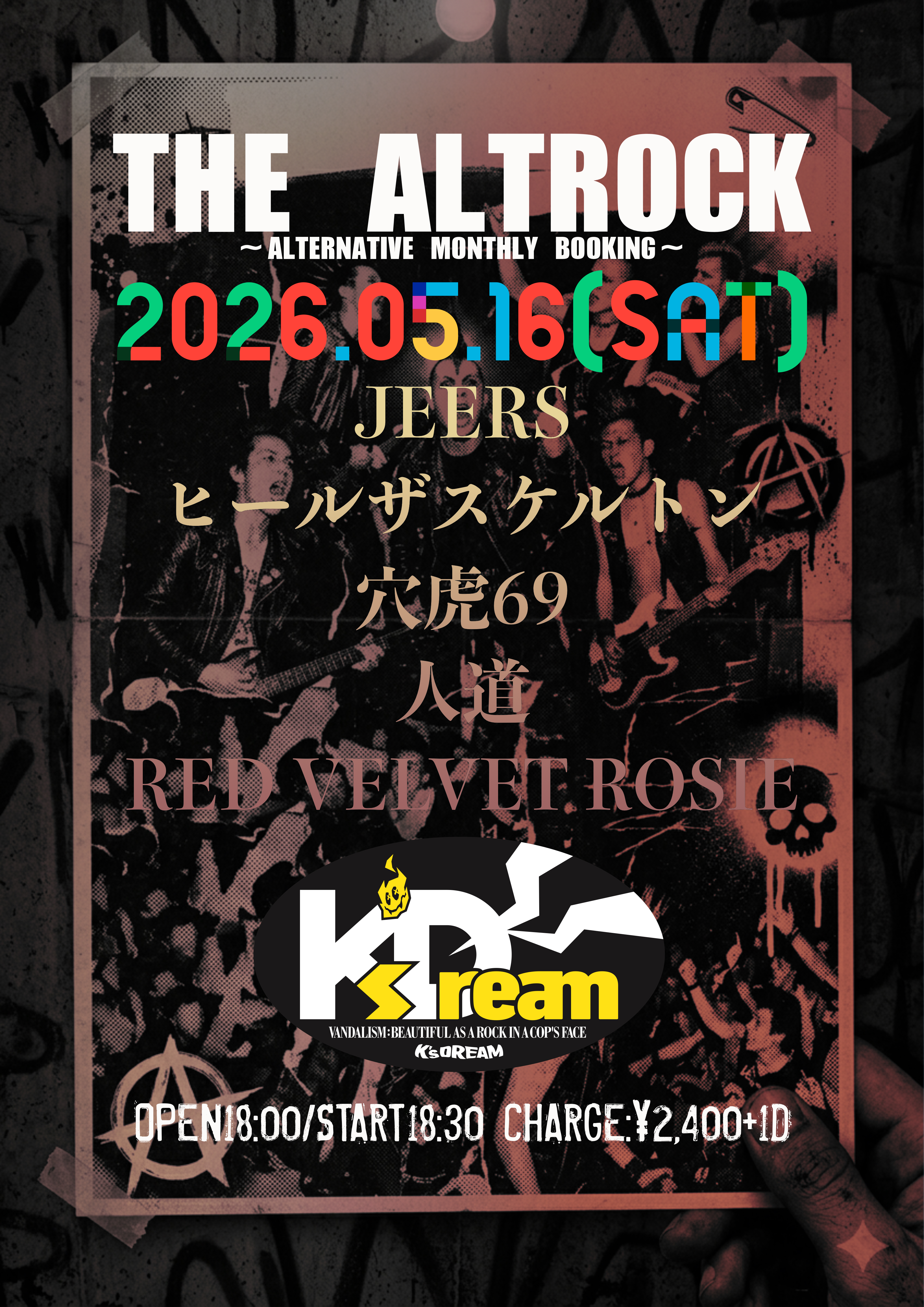 THE ALTROCK~ALTERNATIVE MONTHLY BOOKING~