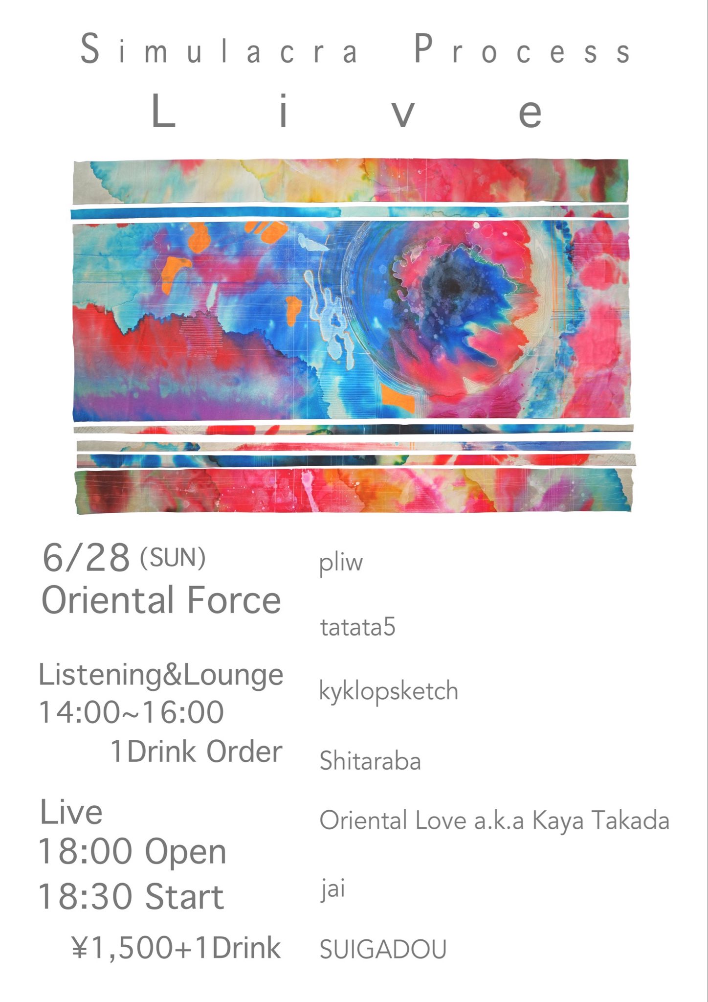 「Simulacura Process Live」Presented by Kyklopsketch