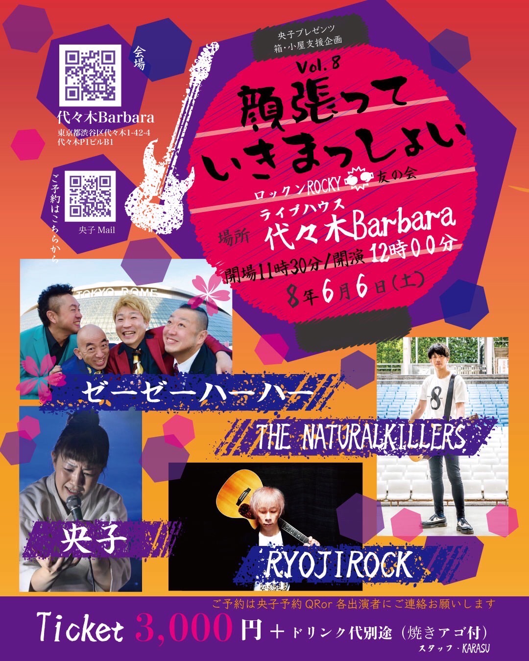 央子プレゼンツ 箱・小屋支援企画「顔張っていきまっしょいvol.8」