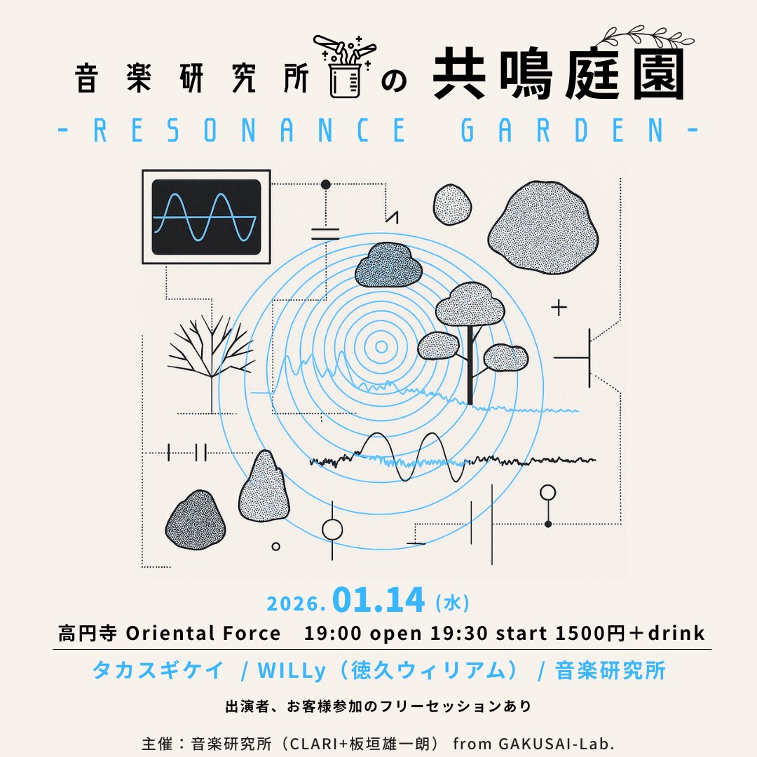 「共鳴庭園」Presented by 音楽研究所