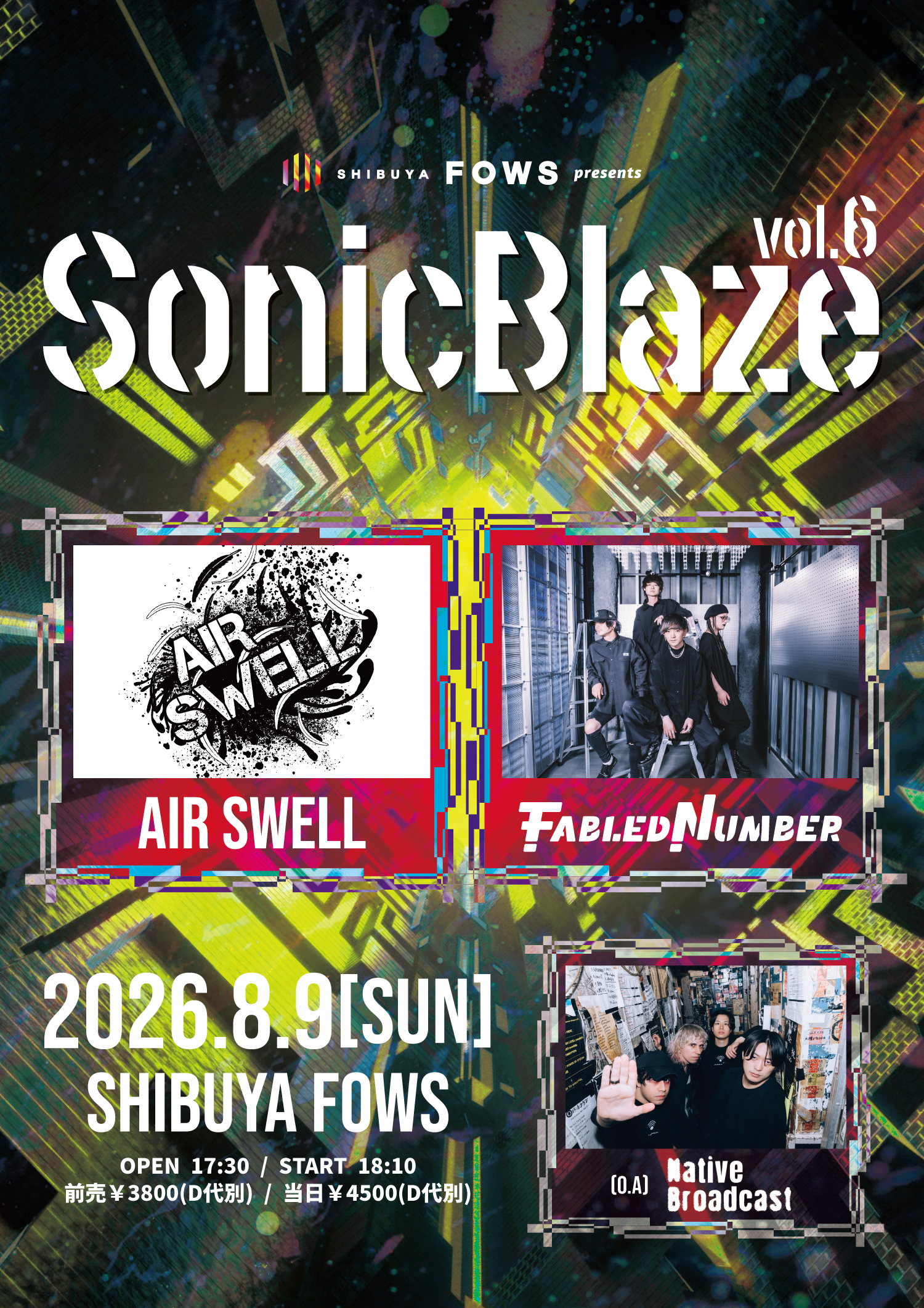 FOWS×SNAZZY TUNES pre.『Sonic Blaze vol.6』