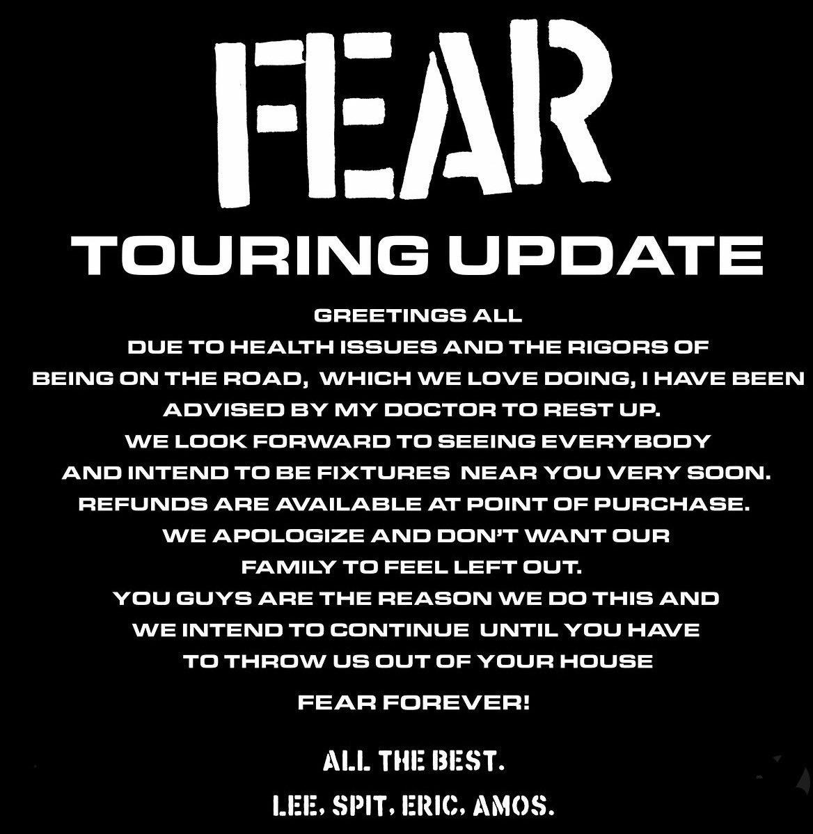 Onward and Up Yours (Vol5) presents... FEAR in Chiba!!