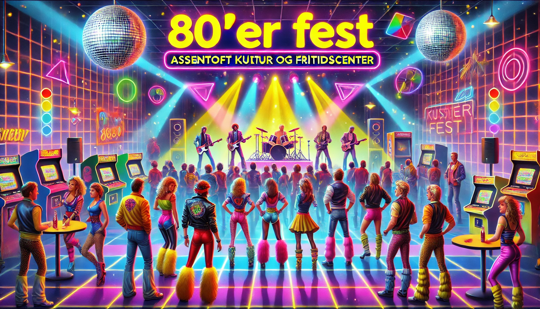 80´er fest i Assentoft  Kultur- og Fritidcenter