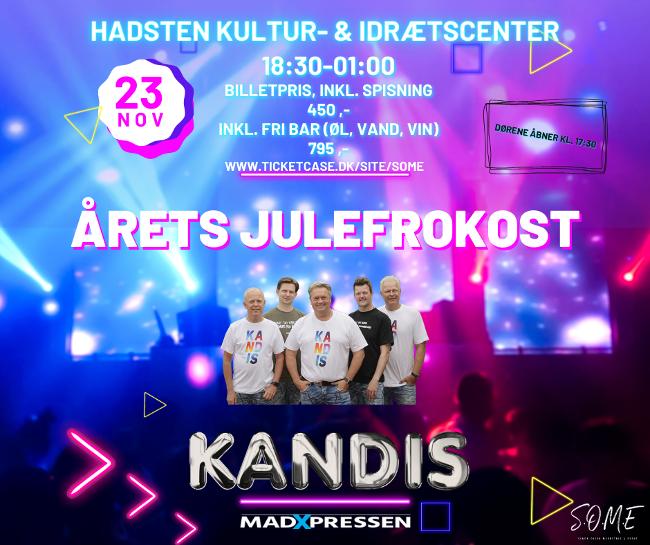 Årets Julefrokost i Hadsten m. Kandis (UDSOLGT)