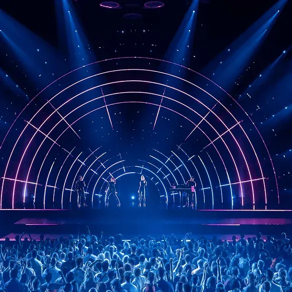 ABBA Voyage Londen concert menigte genietend