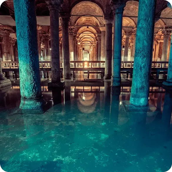 Basilica Cistern perspective view
