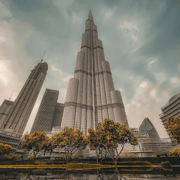 Burj Khalifa Daytime Photo From Dubai Mall Area