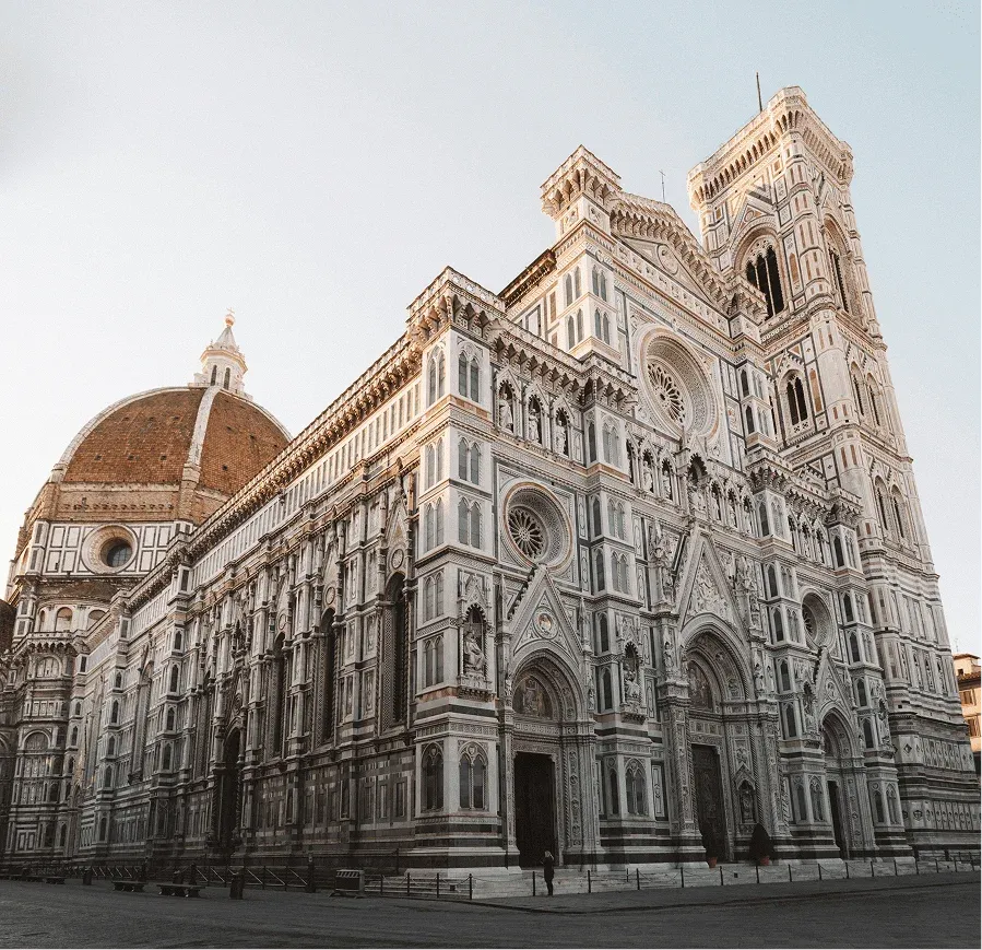 Florence Cathedral with Brunelleschi dome and Giotto’s Bell Tower
