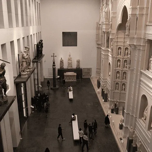 Opera del Duomo Museum interior Florence statues and artworks