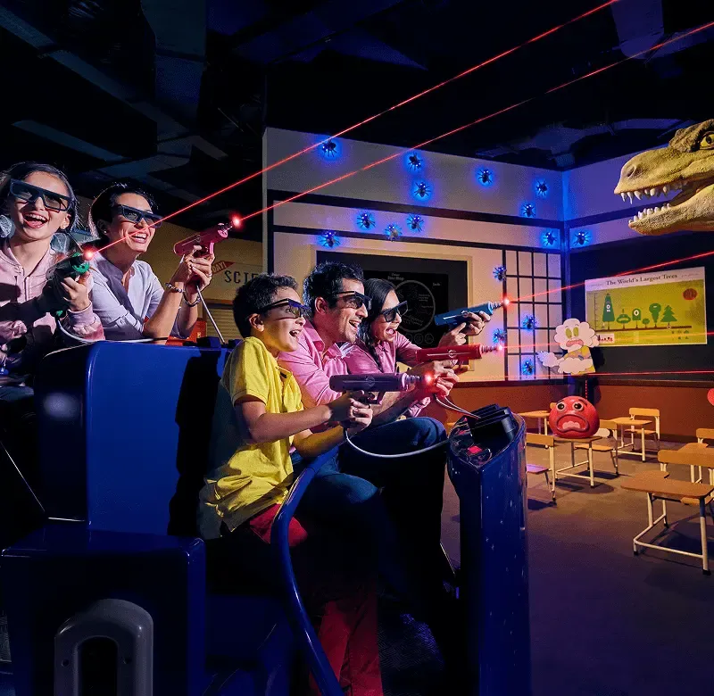 Enjoy shops, treats, and themed areas with your IMG ticket