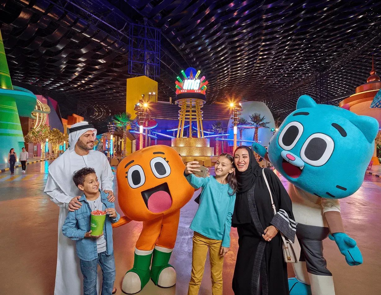 Inside IMG Worlds of Adventure’s indoor park
