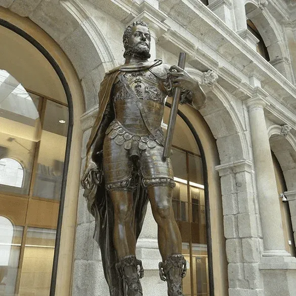 Prado Museum armor statue historical sculpture Madrid