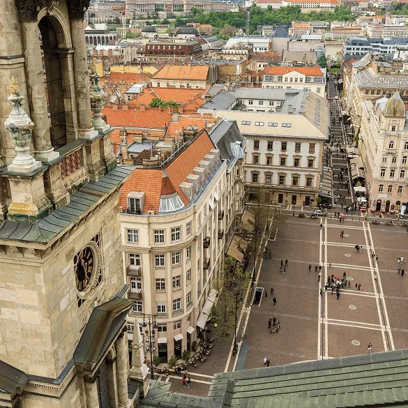 View from Saint Stephen’s Basilica panoramic terrace