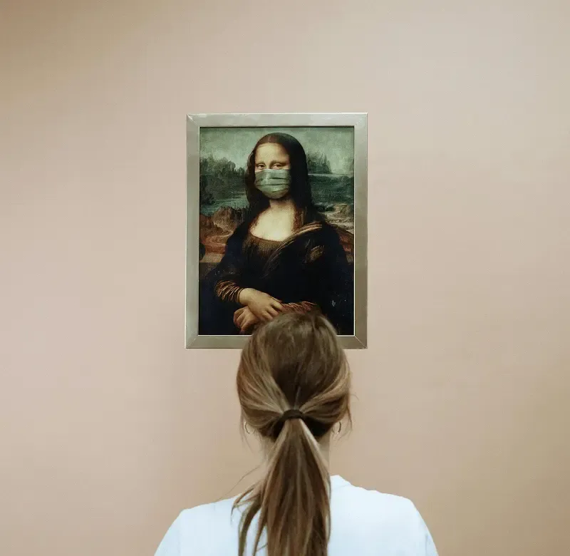 Mona Lisa Painting at the Louvre Museum