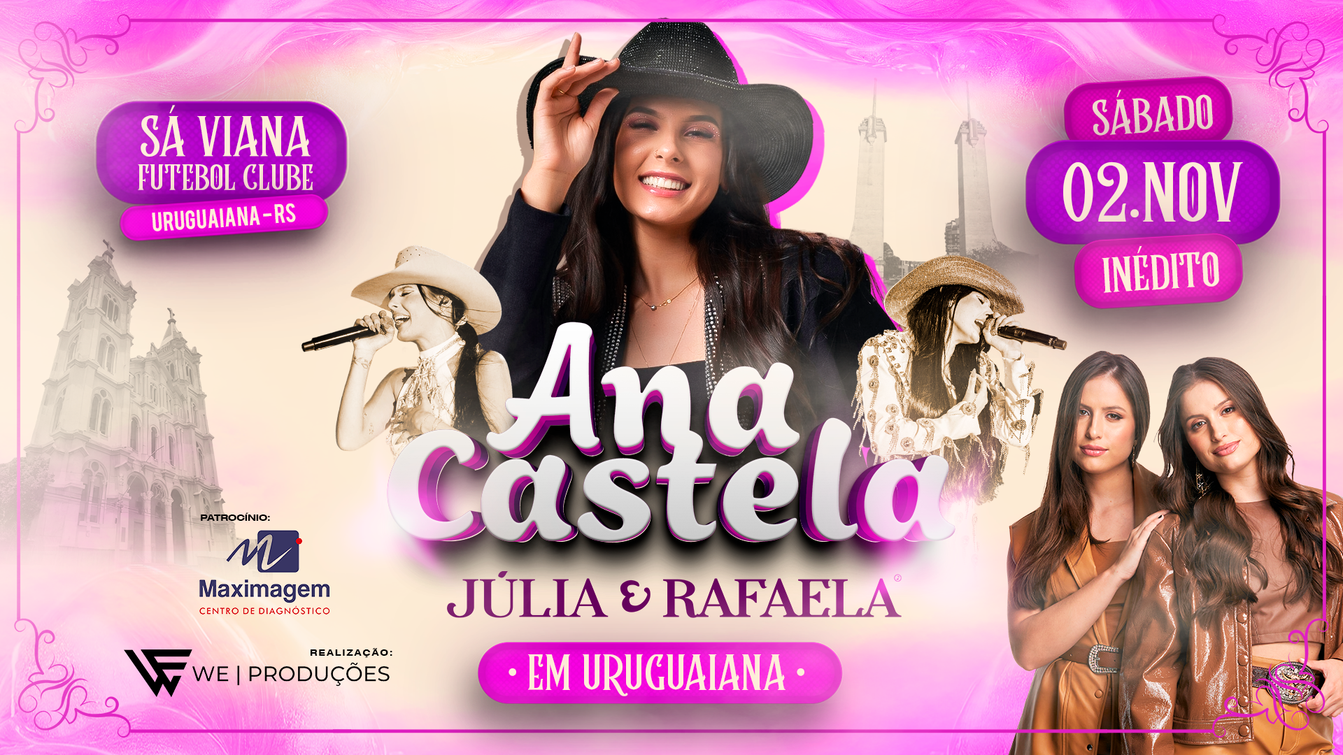 Ana Castela + Júlia e Rafaela em Uruguaiana