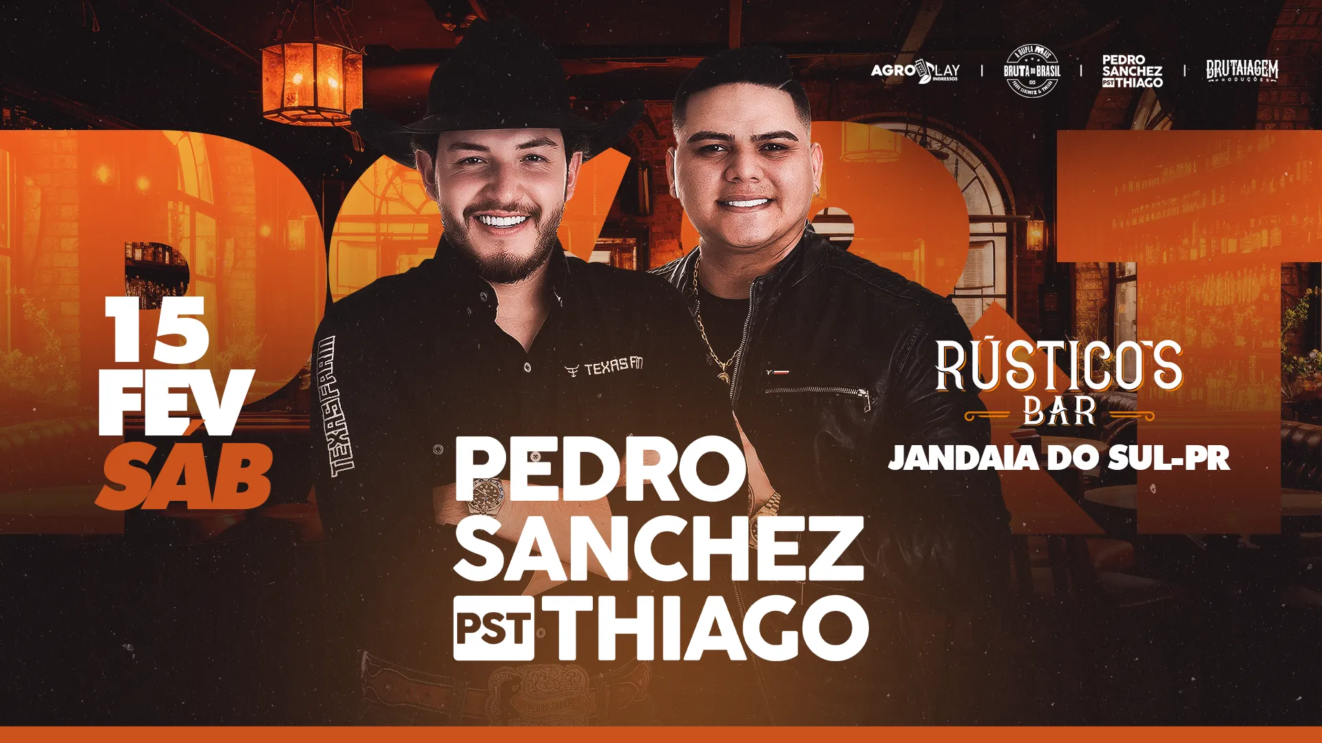 Pedro Sanchez e Thiago em Jandaia do Sul