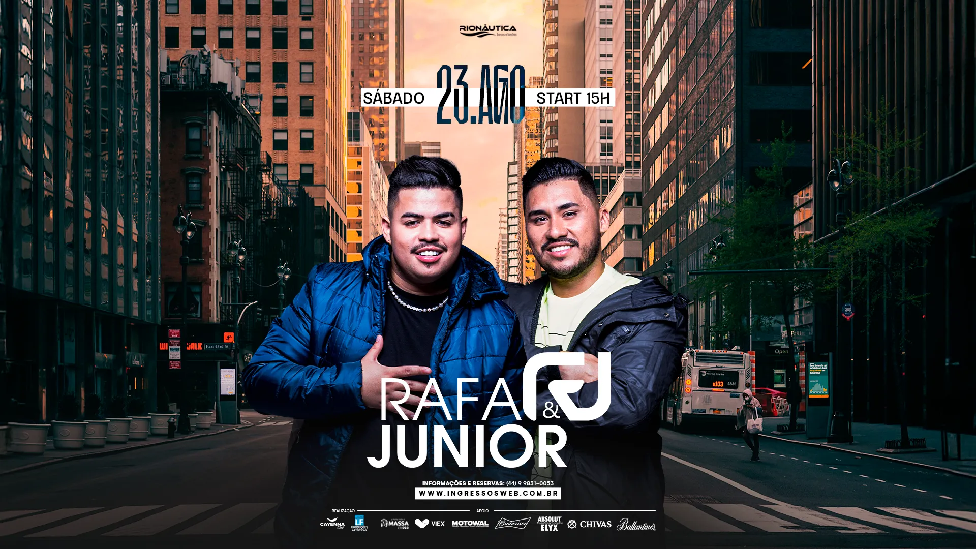 Rafa e Junior em Campo Mourão