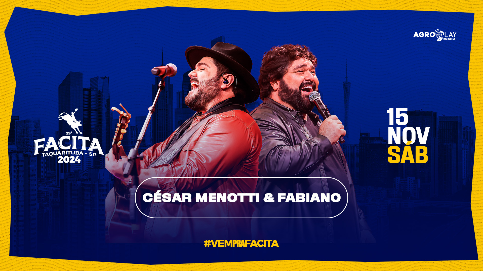 Facita - César Menotti e Fabiano em Taquarituba