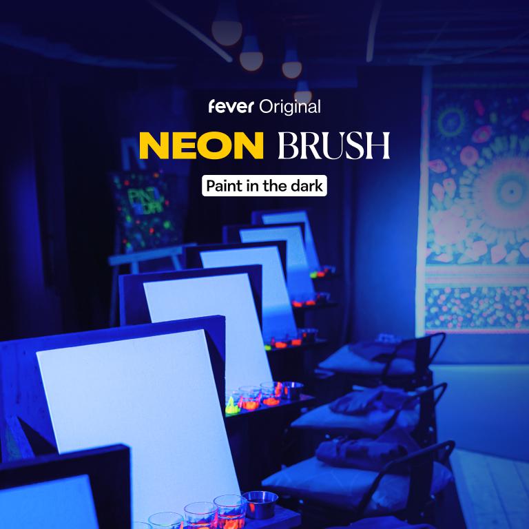 Neon Brush: Sip & Paint Workshop in the Dark