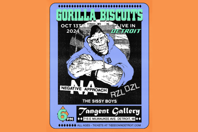 Gorilla Biscuits wsg Negative Approach, RZL DZL, The Sissy Boys, Terminator