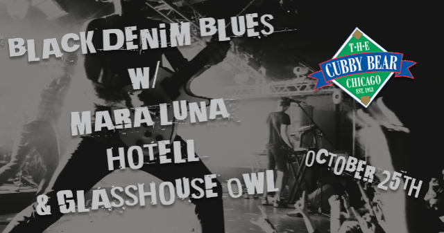 Black Denim Blues w/ Mara Luna, Hotell & Glasshouse Owl