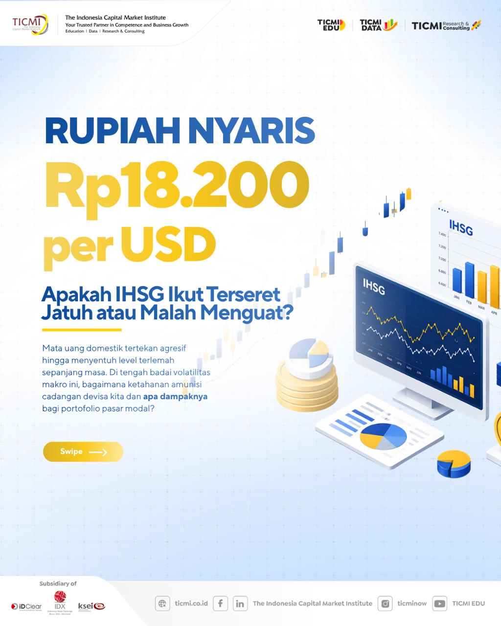 Rupiah Melemah Nyaris Rp18.200: Apakah IHSG Ikut Terseret Turun atau Malah Menguat?