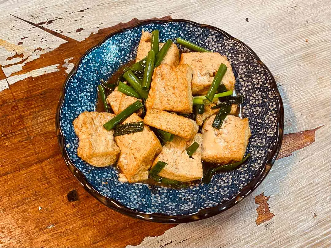 蔥燒豆腐 Tofu with Scallions