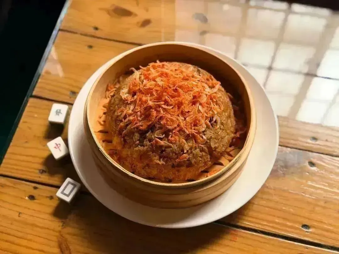 櫻花蝦米糕 Glutinous oil rice with Sakura shrimp