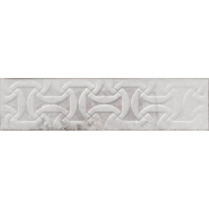 בריק דקור לחיפוי קירות גוף לבן גוון אפור גימור מבריק 7.5x30 תוצרת ספרד