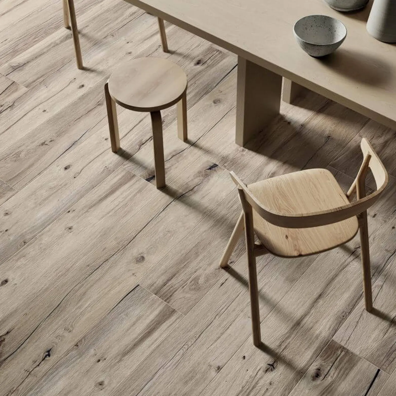 אריחים דמוי פרקט