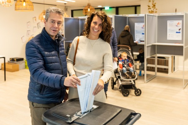 Chris Stoffer stemt in Elspeet.