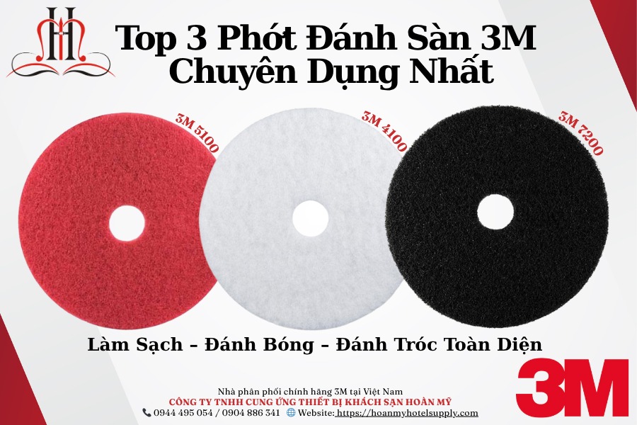 📣 [SIÊU PHẨM CHÀ SÀN 3M] – BỘ 3 PHỚT ĐÁNH SÀN CHUYÊN DỤNG CHO MỌI LOẠI SÀN CÔNG NGHIỆP