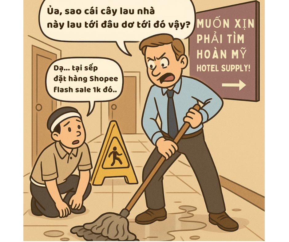 🧼 Khi sếp “tiết kiệm” thành... “thảm họa” khách sạn