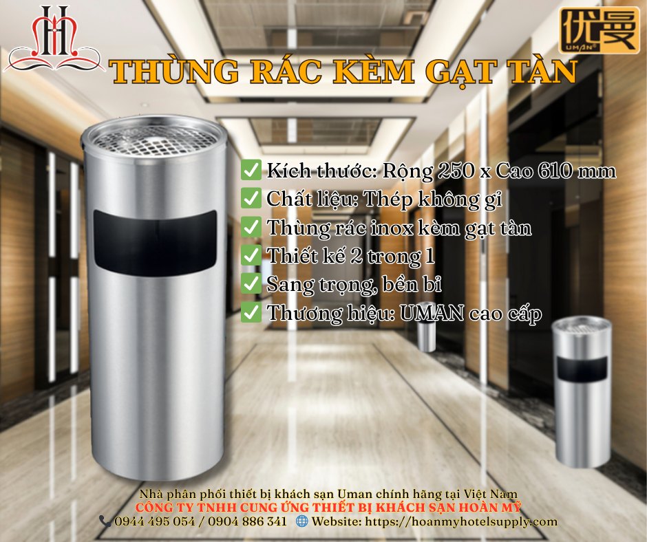 Ngày đầu khai trương khách sạn, sảnh sang trọng nhưng… chỗ hút thuốc lại bừa bộn tàn thuốc. 🚬