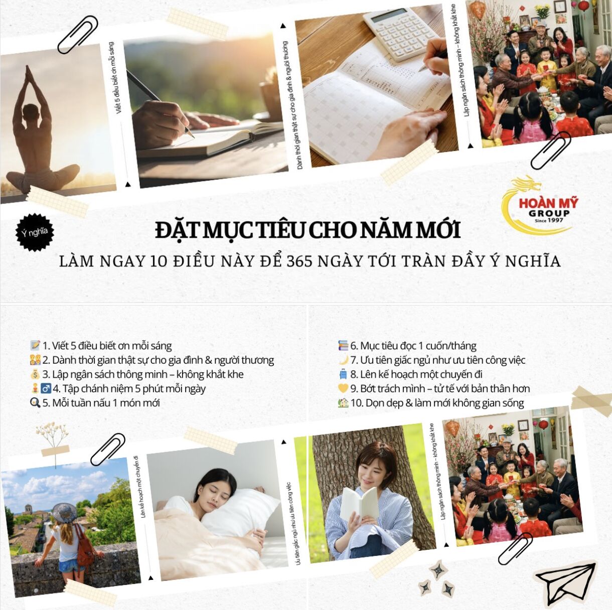 ✨ ĐẶT MỤC TIÊU CHO NĂM MỚI: LÀM NGAY 10 ĐIỀU NÀY ĐỂ 365 NGÀY TỚI TRÀN ĐẦY Ý NGHĨA