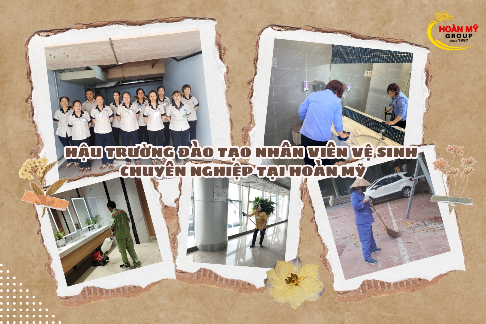 HẬU TRƯỜNG ĐÀO TẠO NHÂN VIÊN VỆ SINH CHUYÊN NGHIỆP TẠI HOÀN MỸ