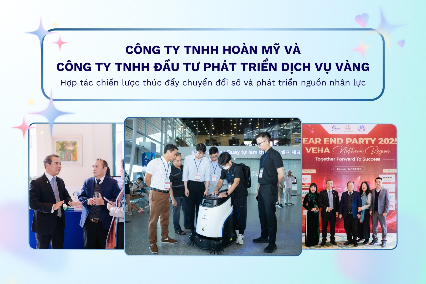 Công ty TNHH Hoàn Mỹ và Công ty TNHH Đầu tư Phát triển Dịch vụ Vàng: Hợp tác chiến lược thúc đẩy chuyển đổi số và phát triển nguồn nhân lực