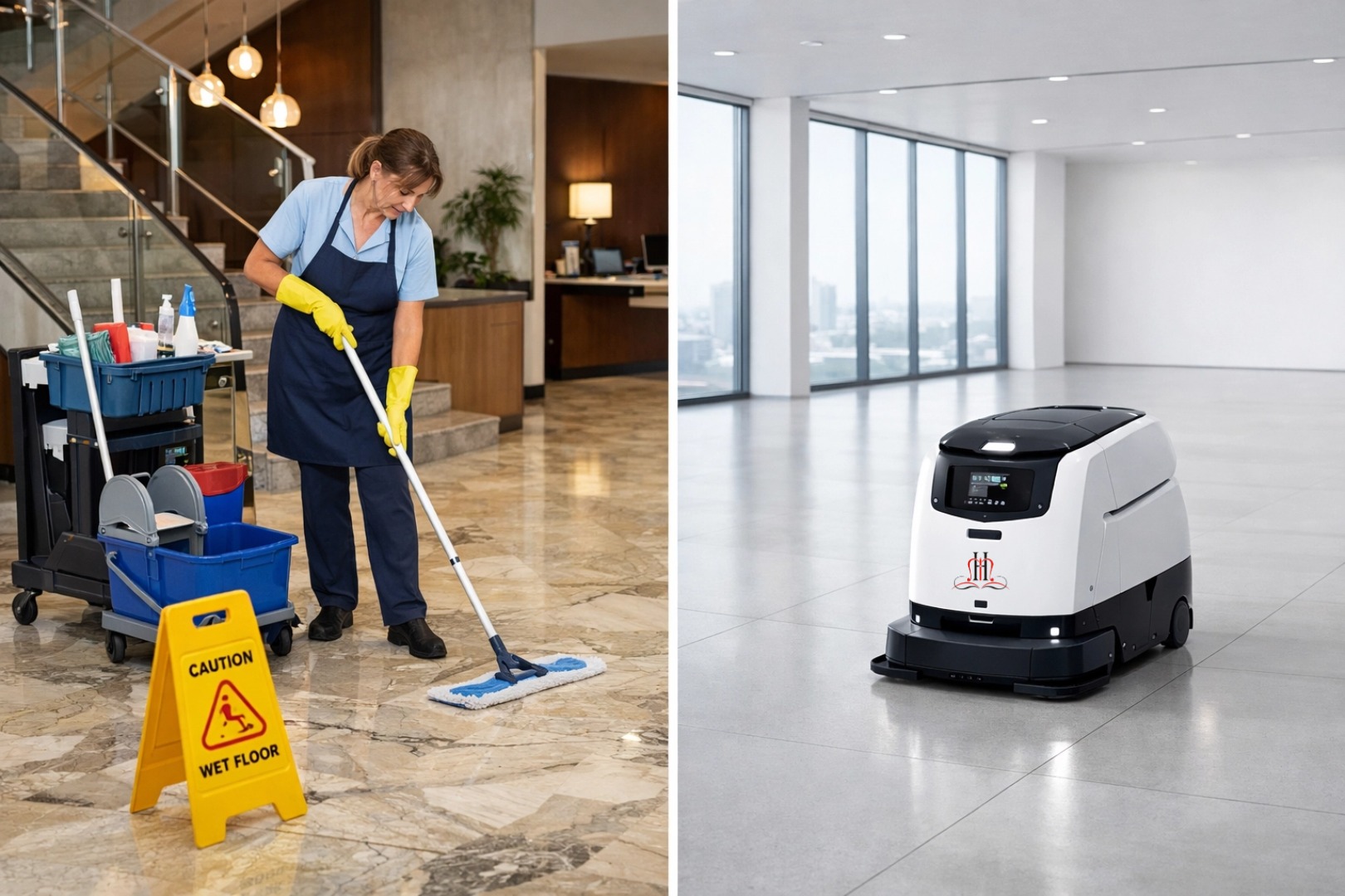 VỆ SINH THỦ CÔNG VS TỰ ĐỘNG HÓA: ĐÂU LÀ MÔ HÌNH PHÙ HỢP CHO DOANH NGHIỆP HIỆN ĐẠI?]
