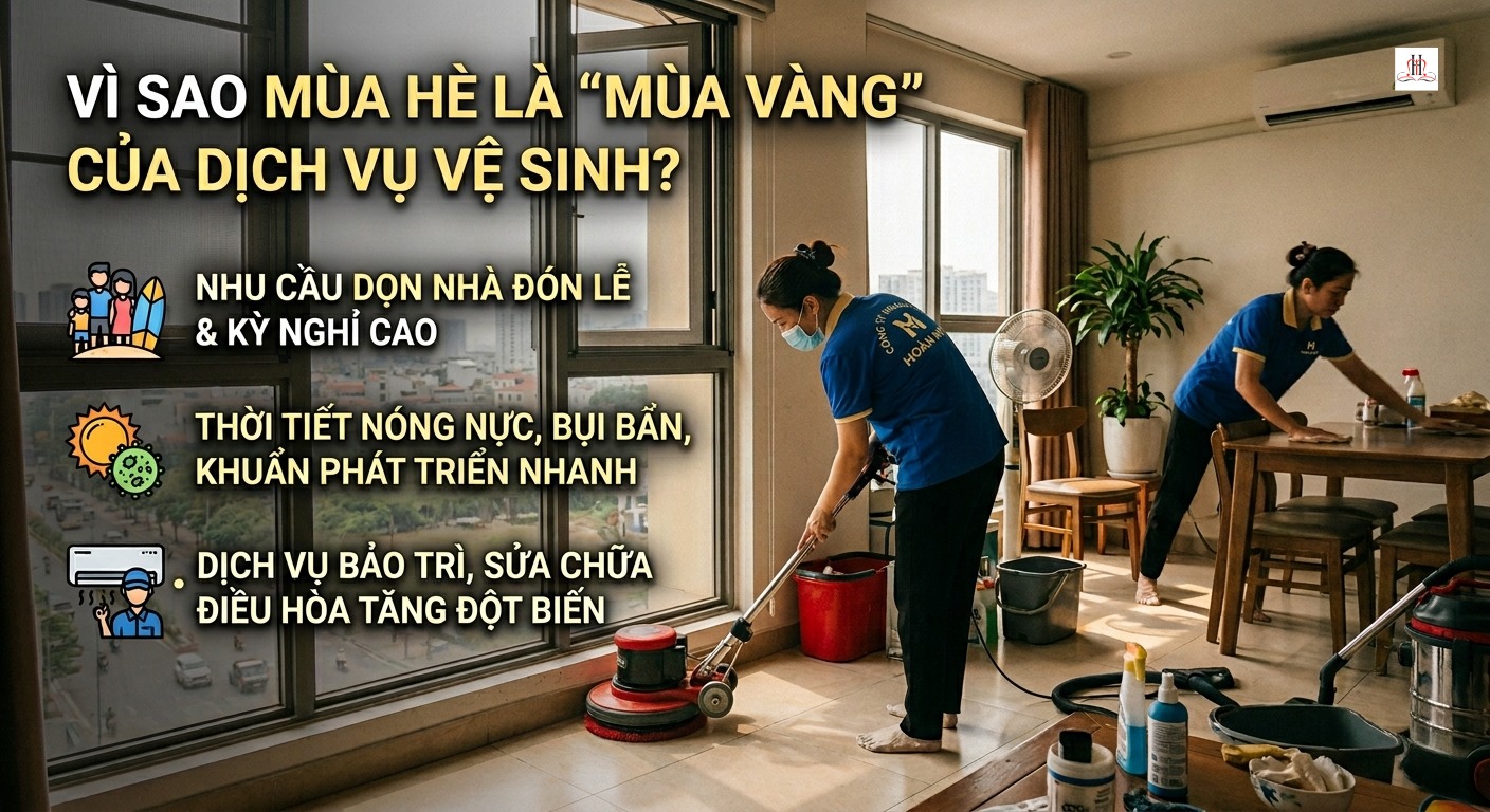 [VÌ SAO MÙA HÈ LÀ “MÙA VÀNG” CỦA DỊCH VỤ VỆ SINH?]