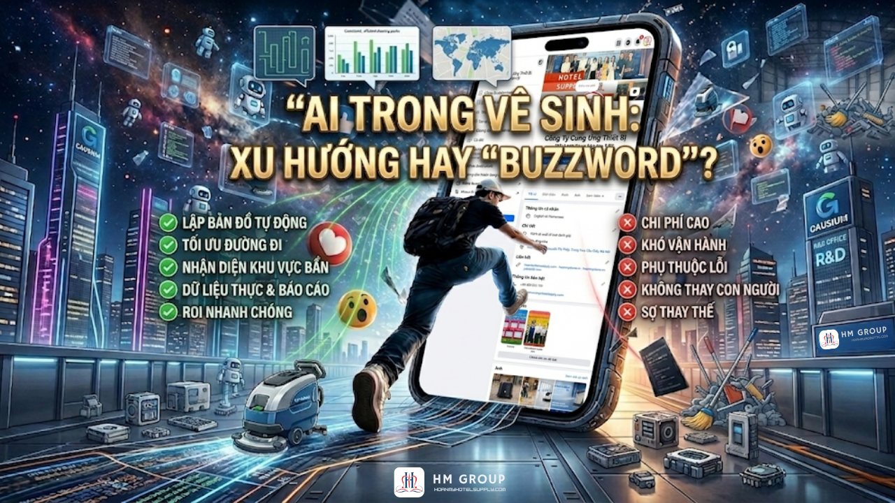 [AI TRONG NGÀNH VỆ SINH – XU HƯỚNG THẬT HAY CHỈ LÀ “BUZZWORD”? 🤖]