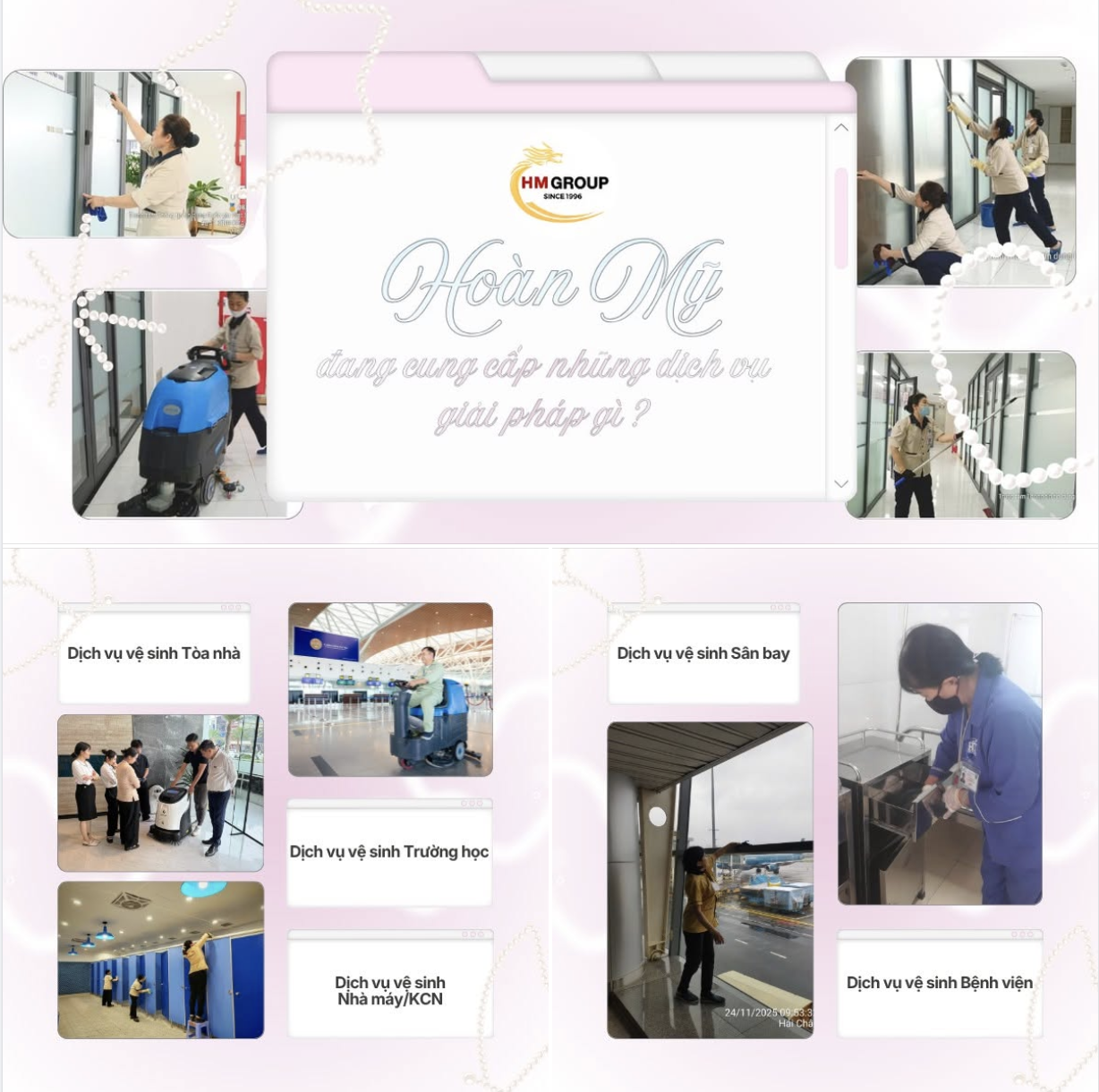 HOÀN MỸ ĐANG CUNG CẤP NHỮNG DỊCH VỤ & GIẢI PHÁP GÌ? 🌿🏢🤖