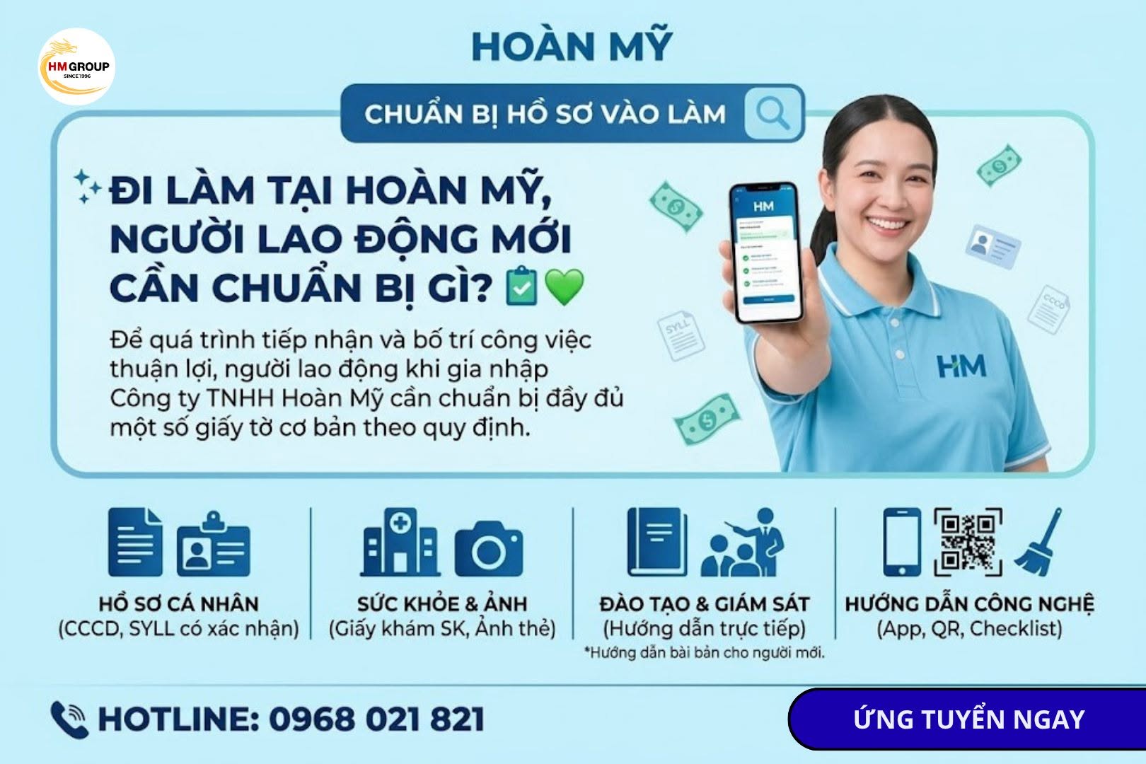 ĐI LÀM TẠI HOÀN MỸ, NGƯỜI LAO ĐỘNG MỚI CẦN CHUẨN BỊ GÌ? 📋💚