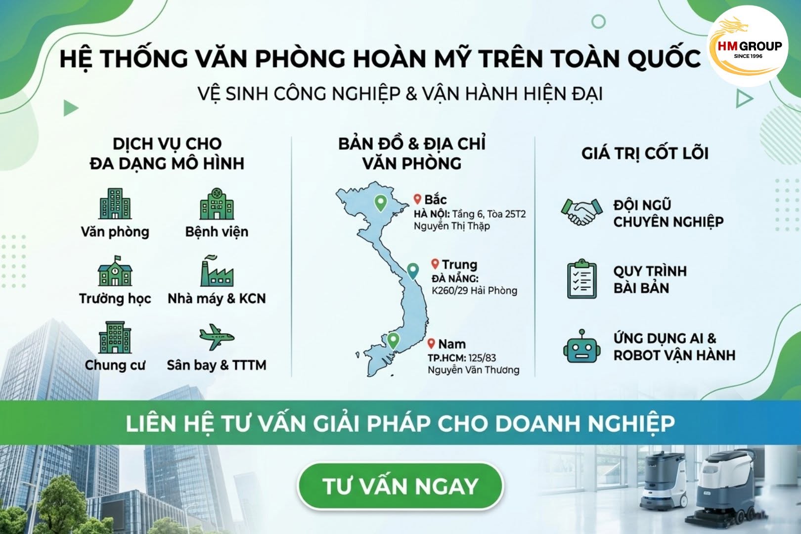 LIÊN HỆ & HỆ THỐNG VĂN PHÒNG HOÀN MỸ TRÊN TOÀN QUỐC 🌿🏢